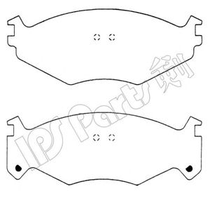 IPS PARTS ibd1060 -  Комплект тормозных колодок, дисковый тормоз